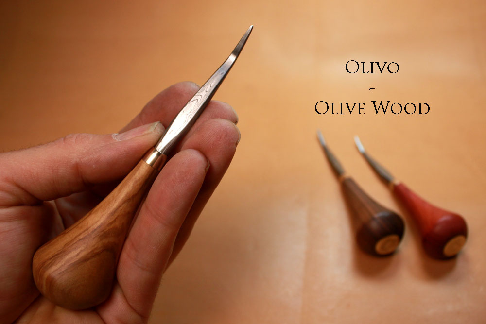 punzón de trenzado olivo damasco con texto