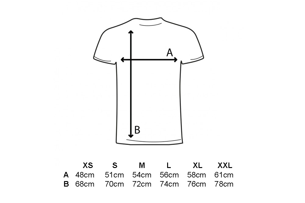 T-Shirt sizes